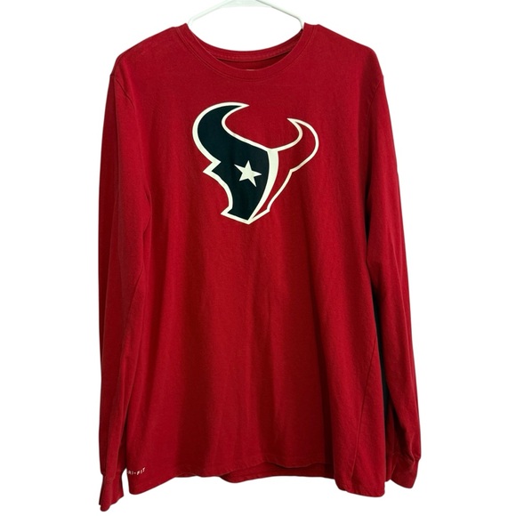 Nike Other - Nike Dri-FIT Houston Texans Red Long Sleeve T-Shirt Men’s Size Large